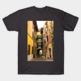 Street in Torri del Benaco, North East Italy T-Shirt